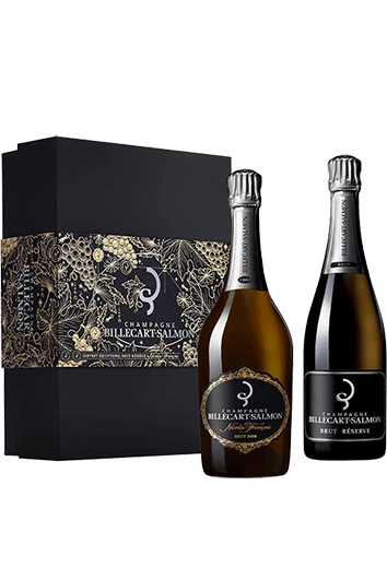 Billecart-Salmon : Coffret Exception 2 Brut Réserve Et Nicolas François 2008 Die Kassette Mit 2 Fl. 3 Billecart-Salmon : Coffret Exception 2 Brut Réserve Et Nicolas François 2008 Die Kassette Mit 2 Fl.