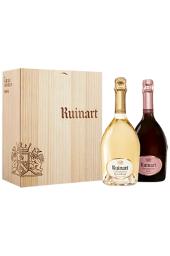 Ruinart : Duo Ruinart Blanc De Blancs Rosé Die Kassette Mit 2 Fl.