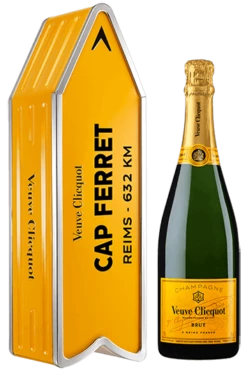 Veuve Clicquot : Brut Carte Jaune Coffret Cap Ferret Ein Karton Mit 6 Flaschen In Der Kassette (75cl)