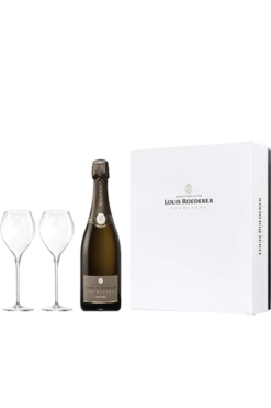 Louis Roederer : Coffret Vintage + 2 Flûtes 2014 Flasche In Der Kassette (75cl)