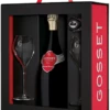 Gosset : Coffret Grande Réserve 2 Flûtes Et 1 Bouchon Flasche In Der Kassette (75cl) -Wine Shop 3975 NM cc